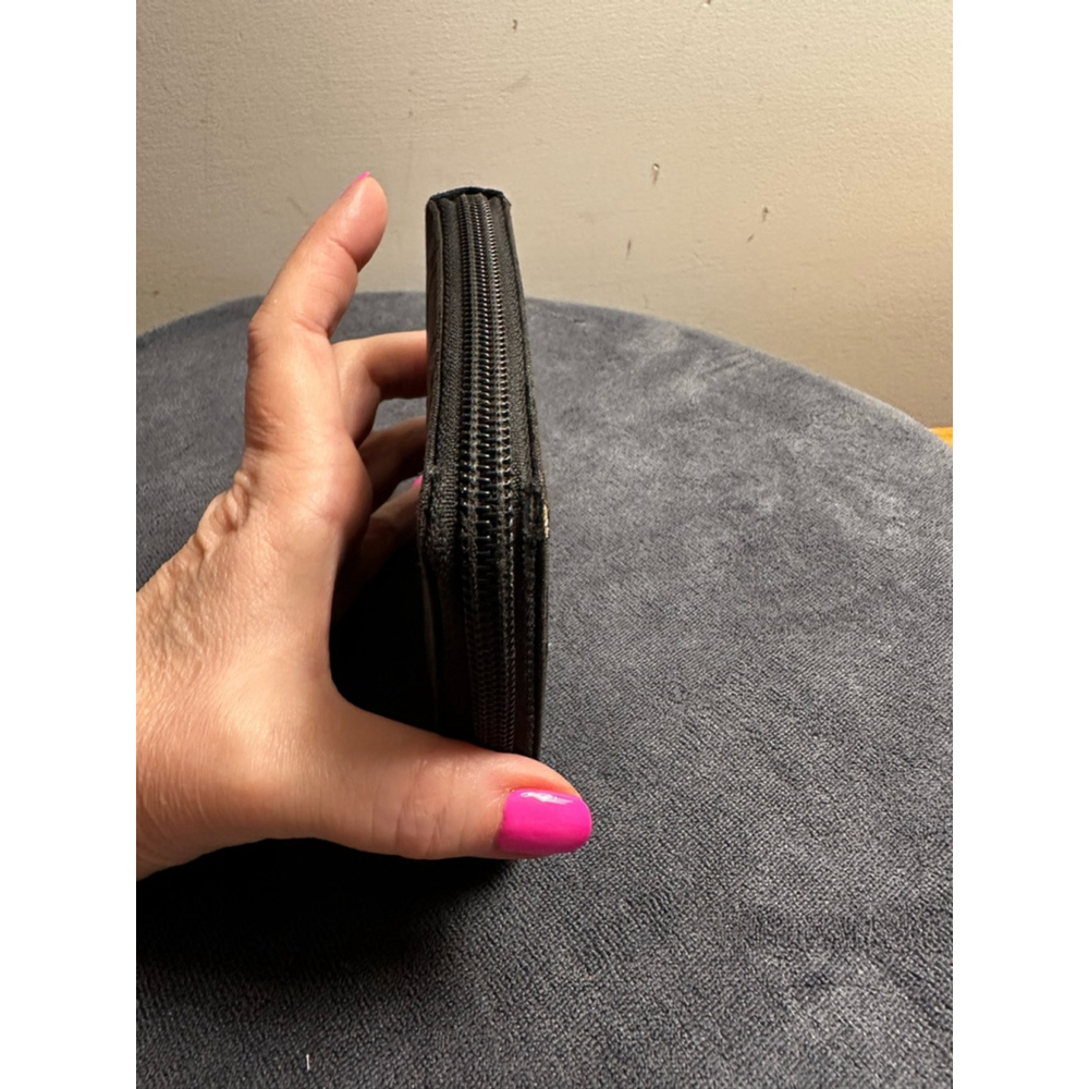 Gucci Black Nylon Monogram Compact Zip - Picture 7 of 13